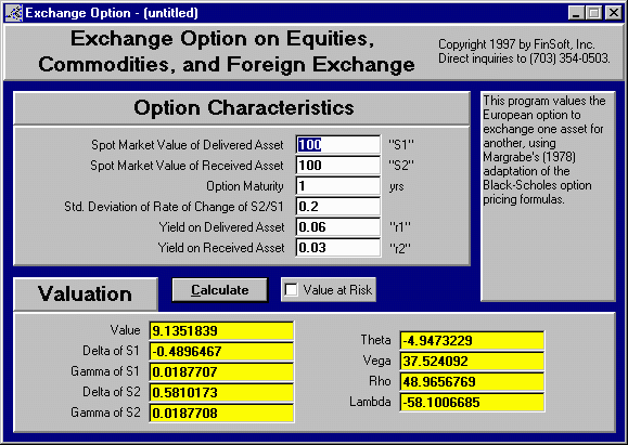Calculate delta fx options